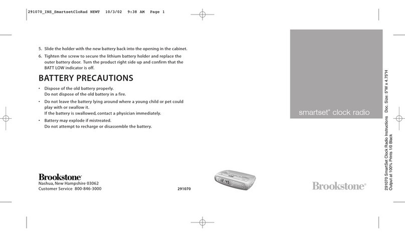 Brookstone SMARTSET Manuale utente Brookstone SMARTSET Manuale utente