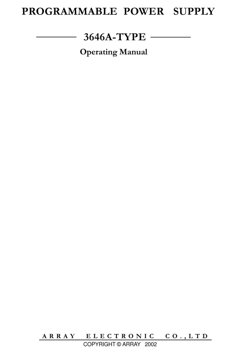 Array electronic 3646A Manuale utente