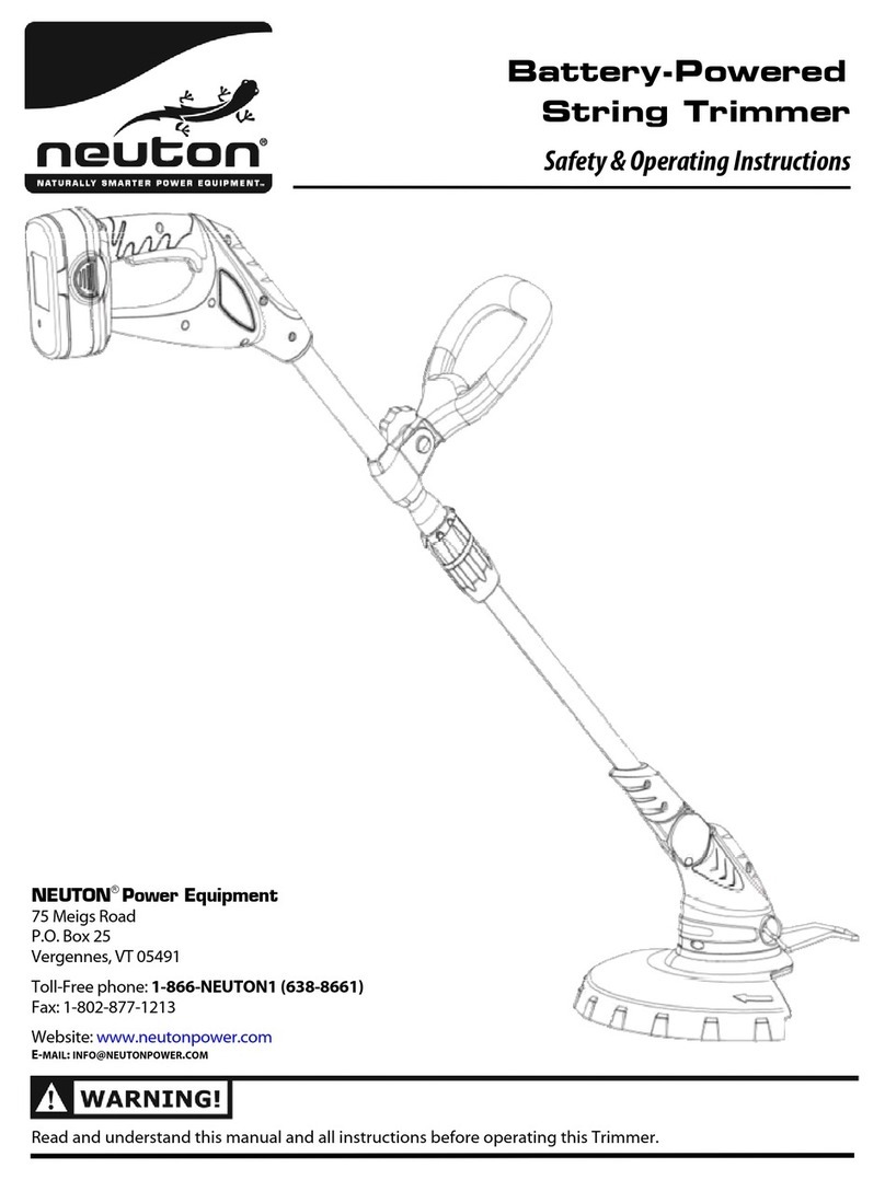 Neuton Battery-Powered String Trimmer Guida rapida