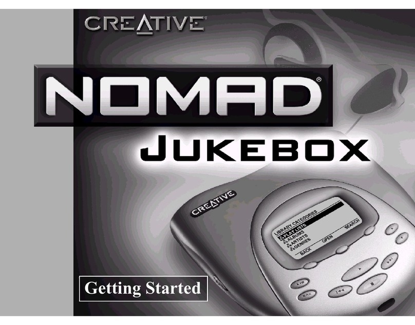 Creative NOMAD JUKEBOX C Manuale utente