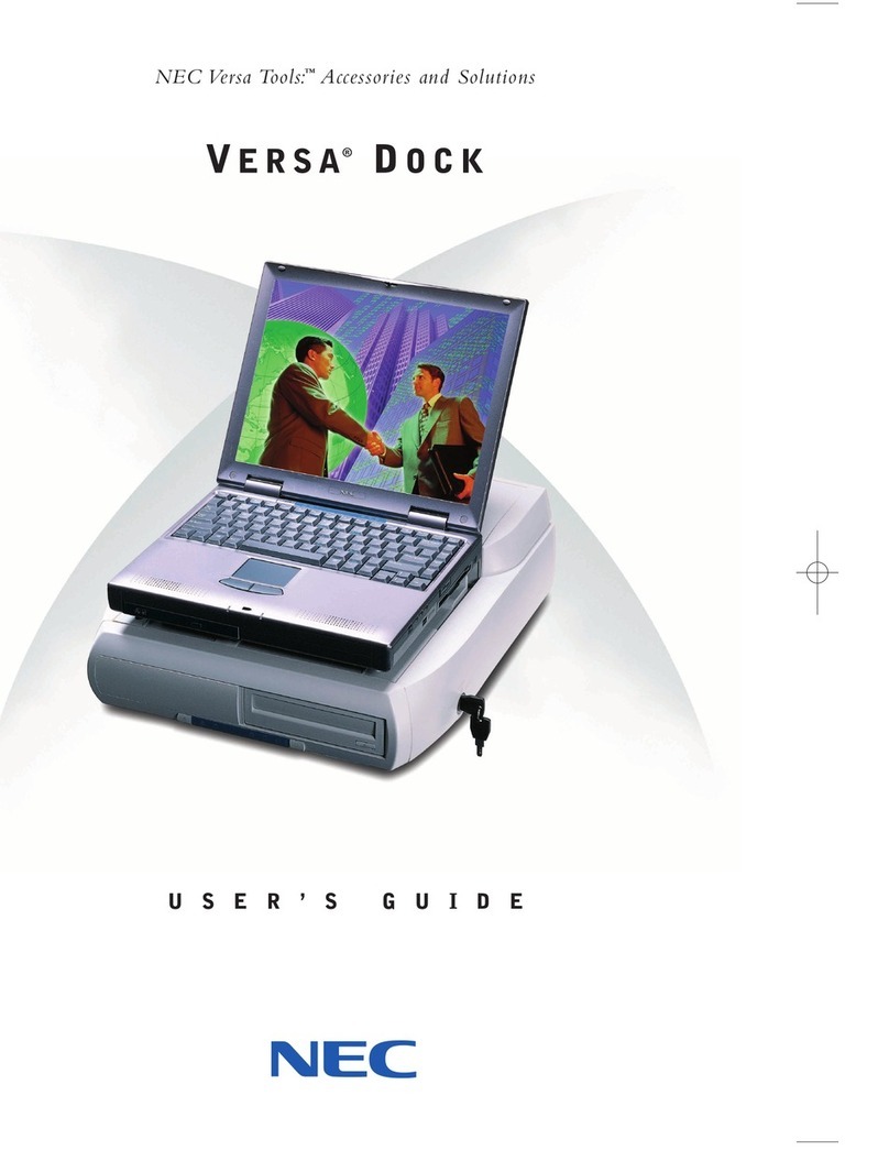 NEC VERSA DOCK - SERVICE Manuale utente