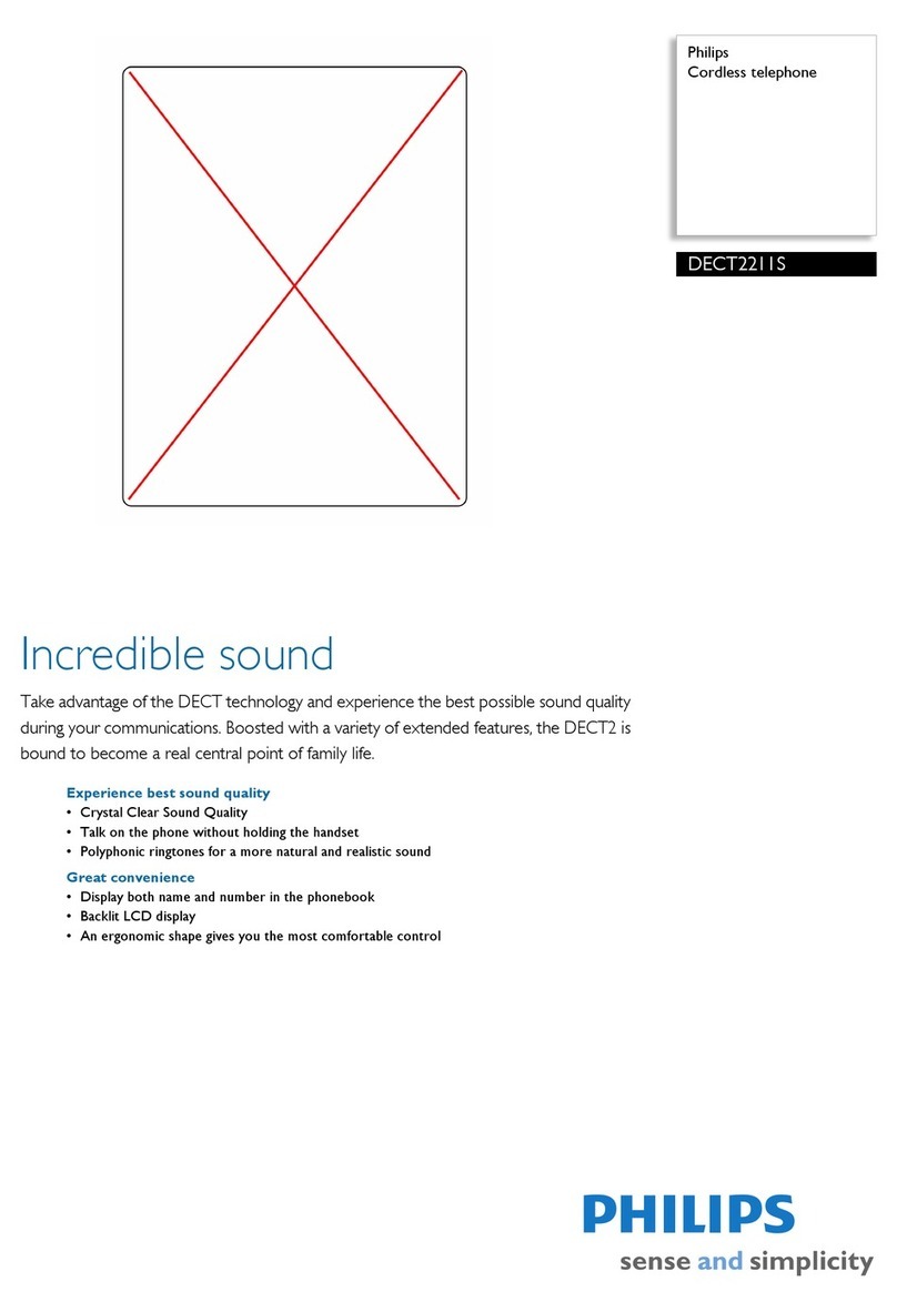 Philips DECT2211S Manuale utente