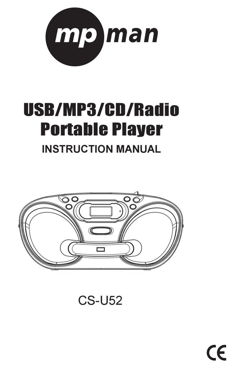 MP-Man CS-U52 Manuale utente MP-Man CS-U52 Manuale utente