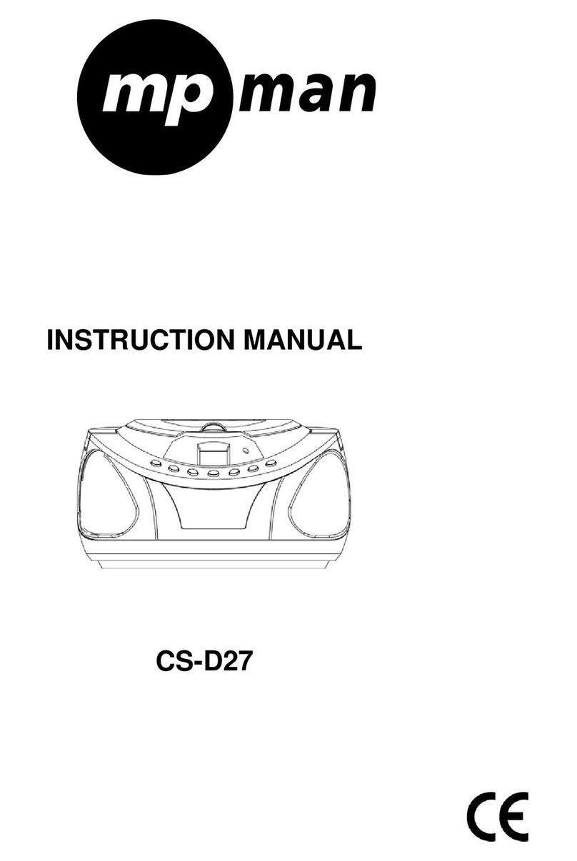 MP-Man CS-D27 Manuale utente