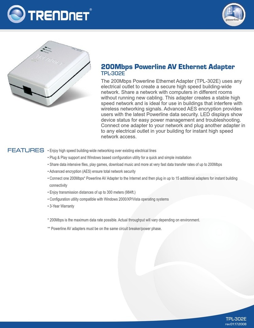 TRENDnet TPL-302E Manuale utente