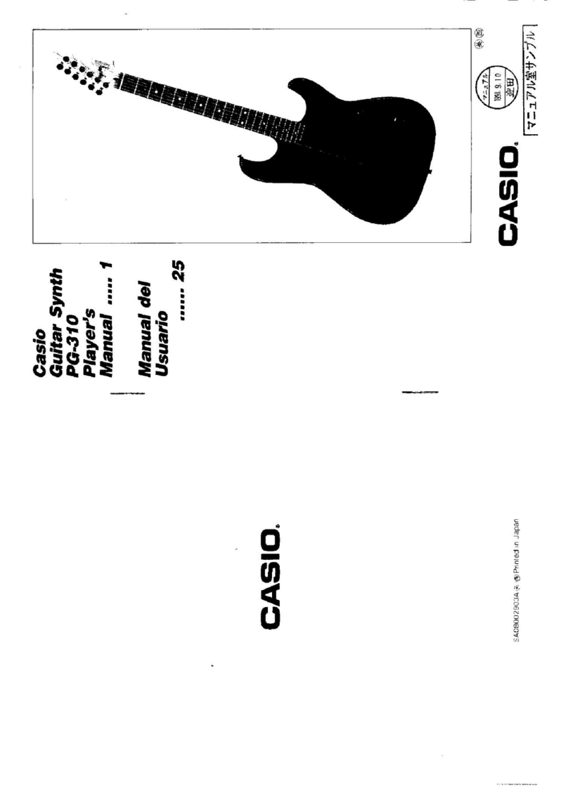 Casio PG-310 Manuale dell'operatore