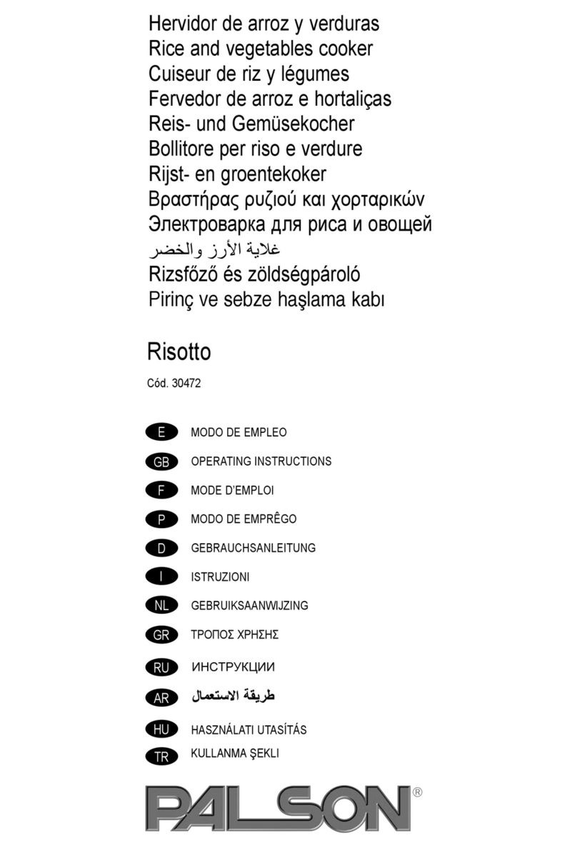 PALSON RISOTTO Manuale utente