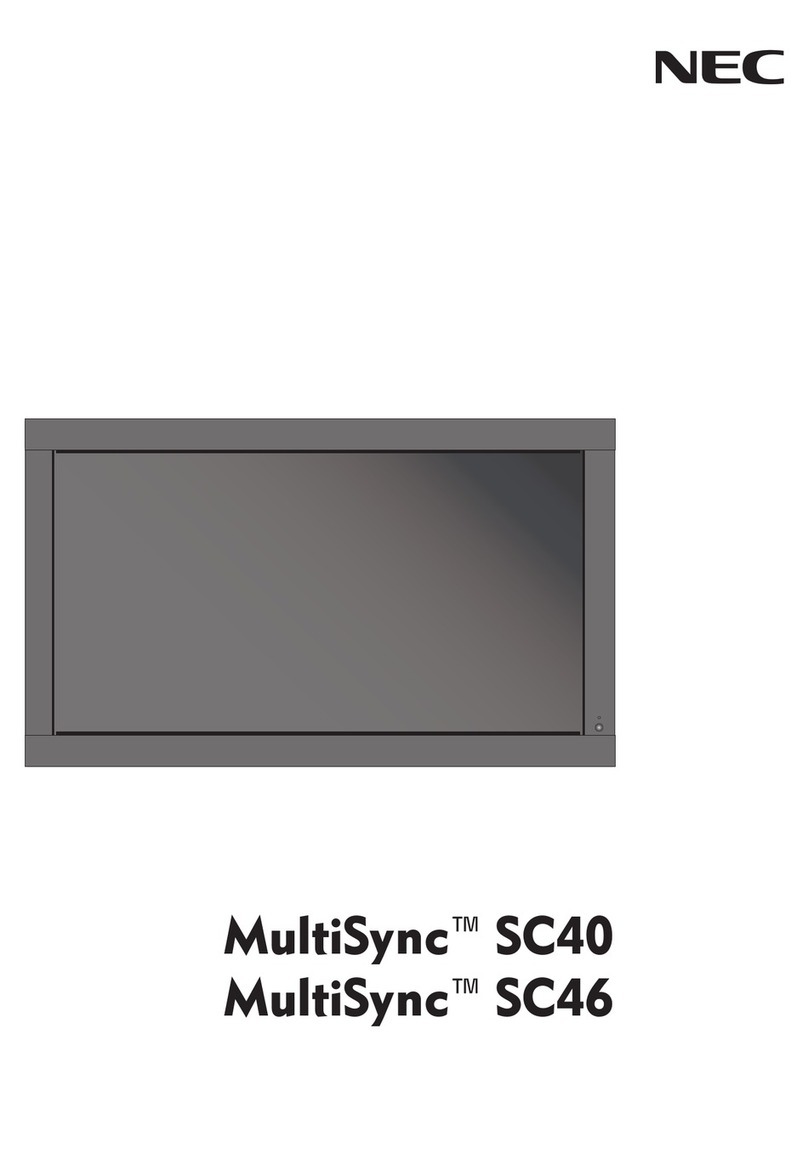 NEC MultiSync SC40 Manuale utente