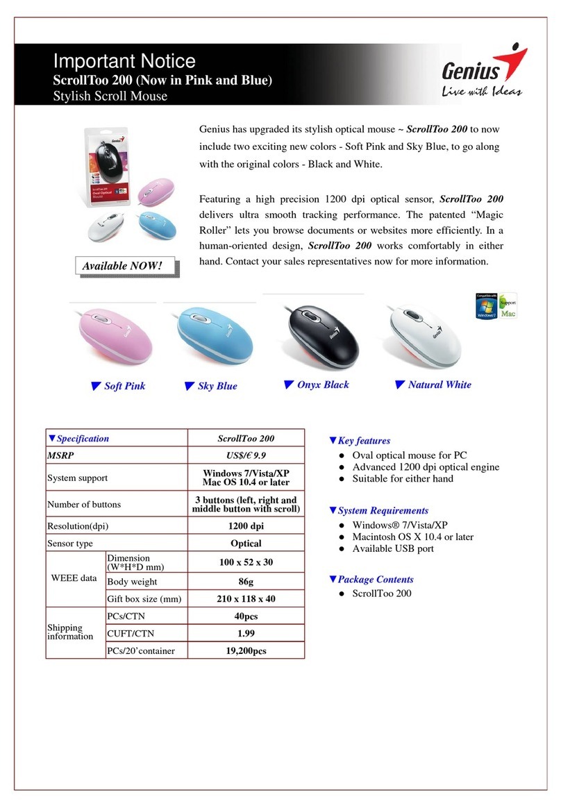 Genius SCROLLTOO 200 Manuale utente