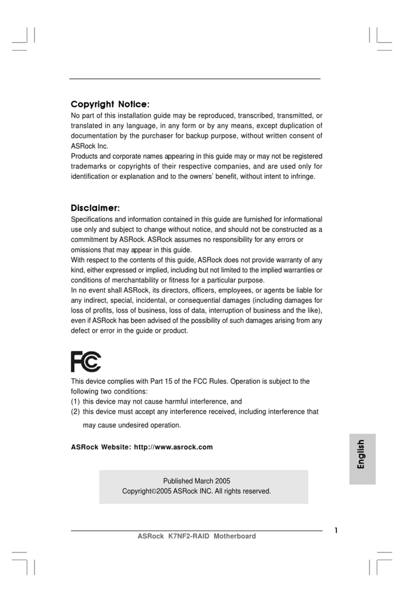 ASROCK K7NF2-RAID Manuale utente ASROCK K7NF2-RAID Manuale utente