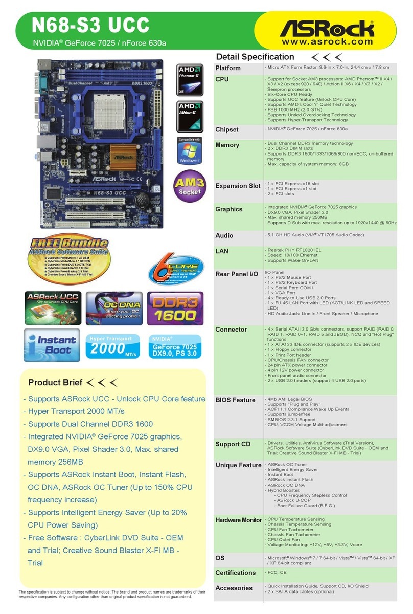 ASROCK N68-S3 UCC - Manuale utente ASROCK N68-S3 UCC - Manuale utente