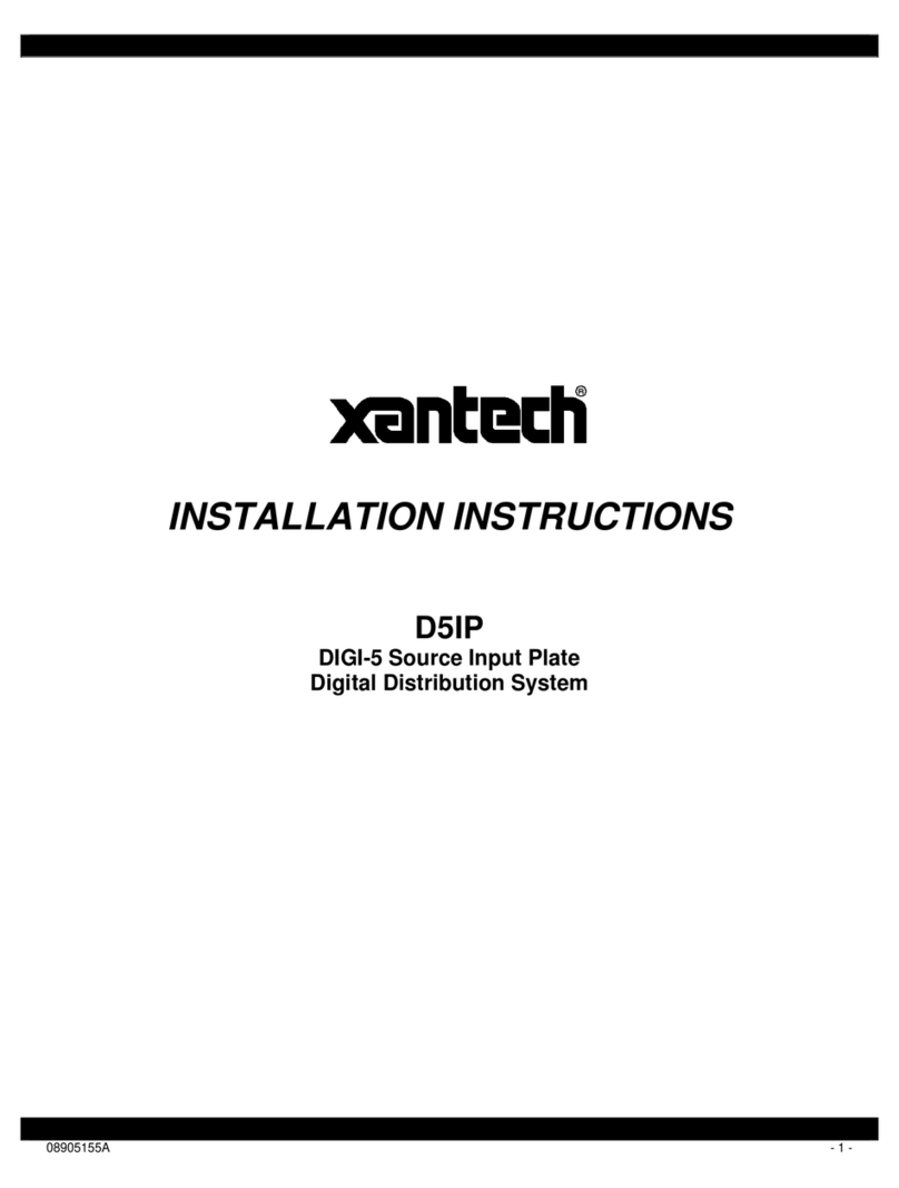 Xantech D5IP Manuale utente