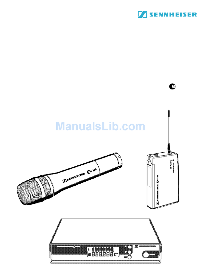 Sennheiser EVOLUTION EW 300 Manuale utente Sennheiser EVOLUTION EW 300 Manuale utente