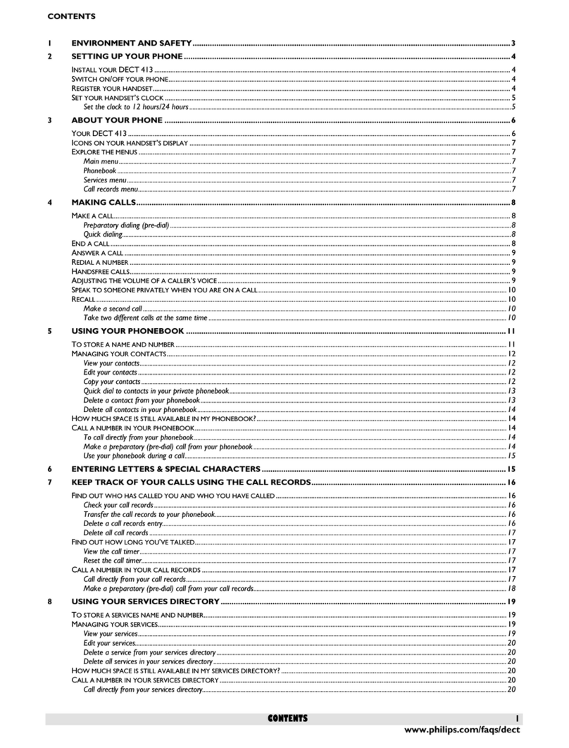 Philips DECT4131S Manuale utente