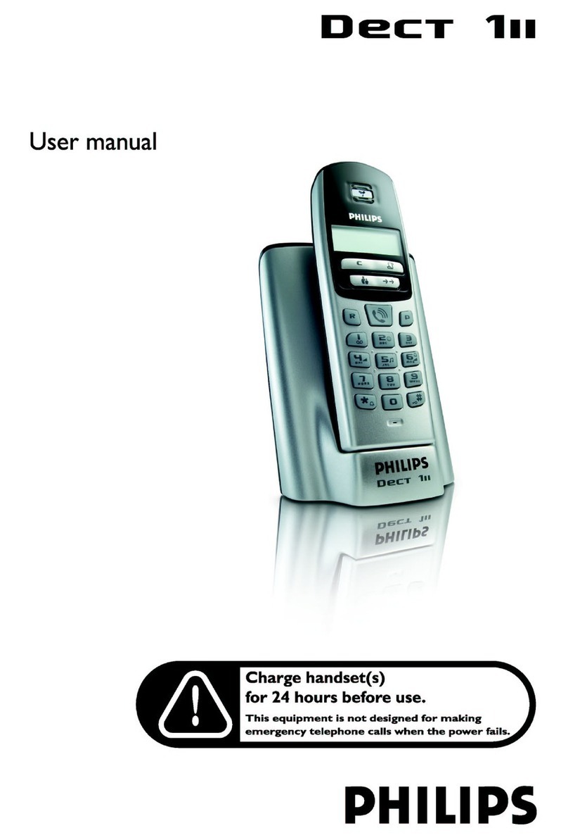 Philips DECT1111S Manuale utente