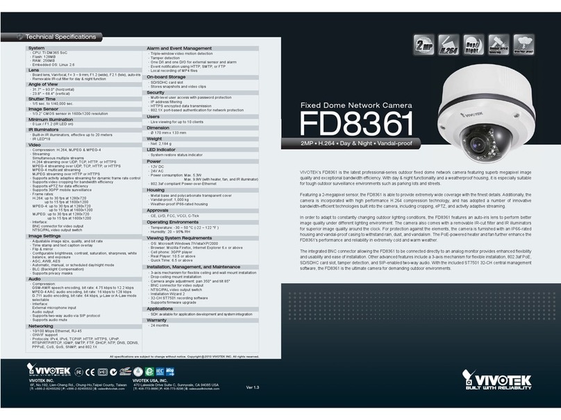 Vivotek FD8361 Manuale utente