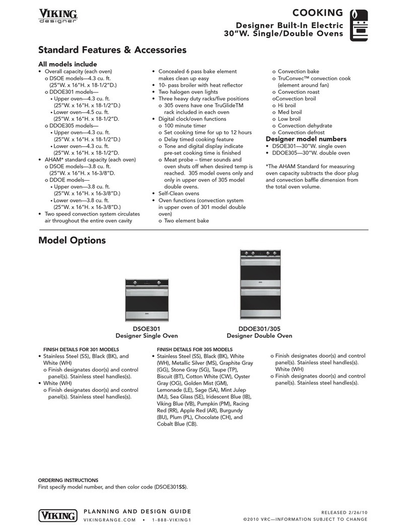 Viking Designer DDOE301 Manuale utente