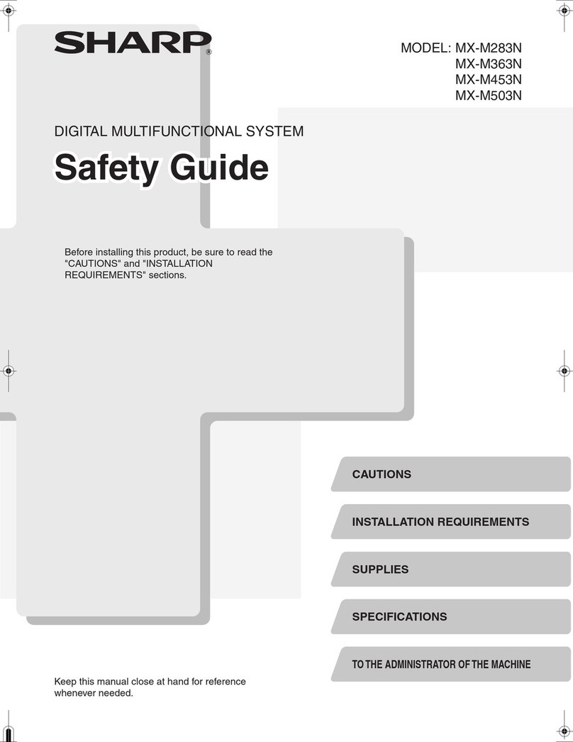 Sharp MX-M503 Manuale di installazione e funzionamento