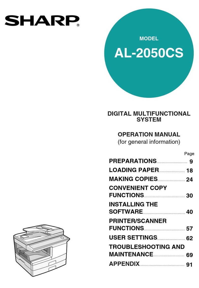 Sharp AL-2050CS Digital Multifunctional System... Manuale utente