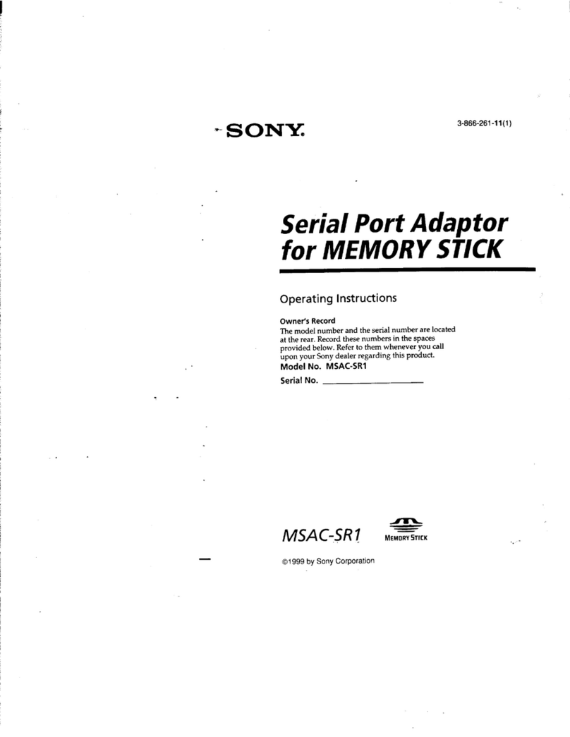 Sony MSAC-SR1 Manuale utente