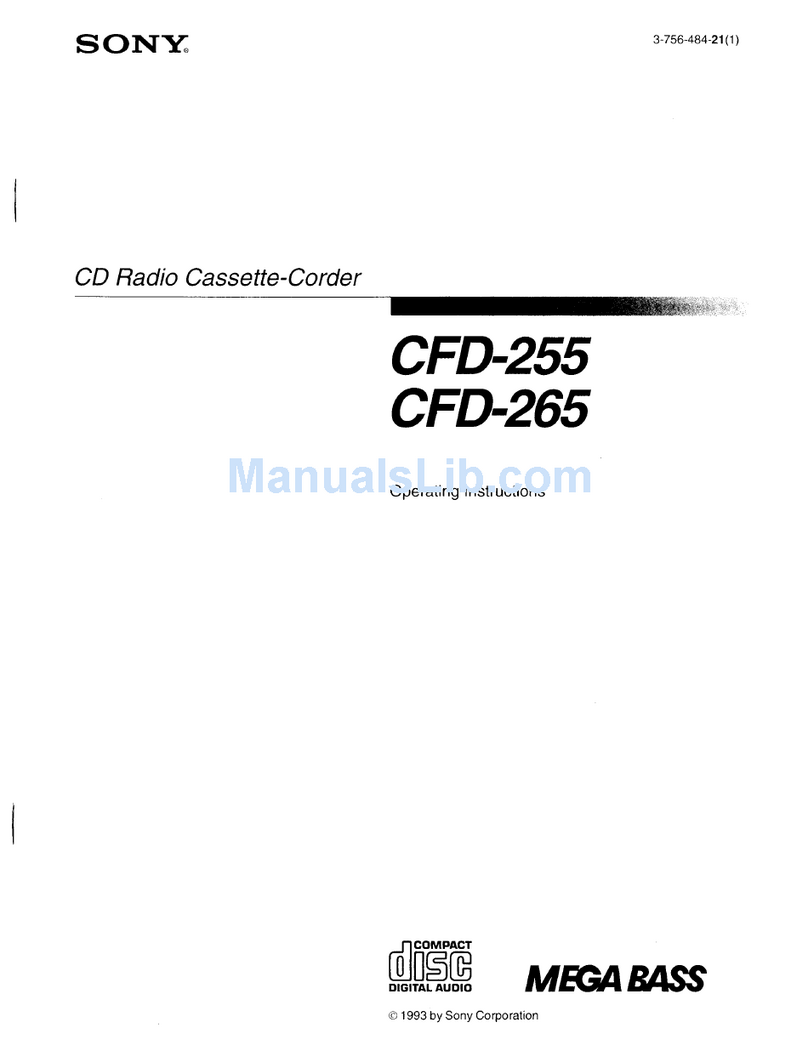 Sony CFD-255 Manuale utente