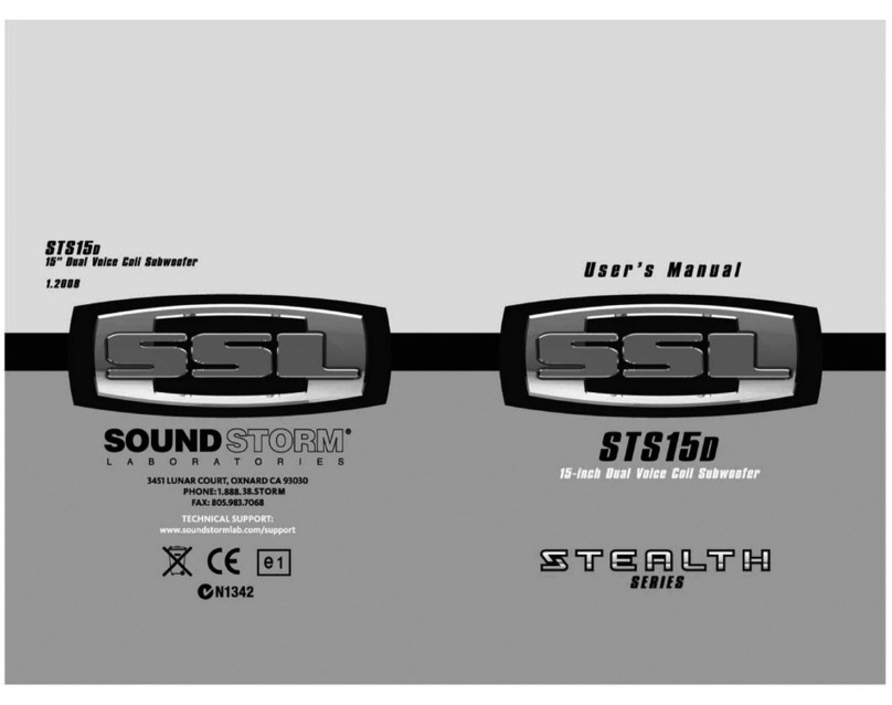 Sound Storm STS15D Manuale utente