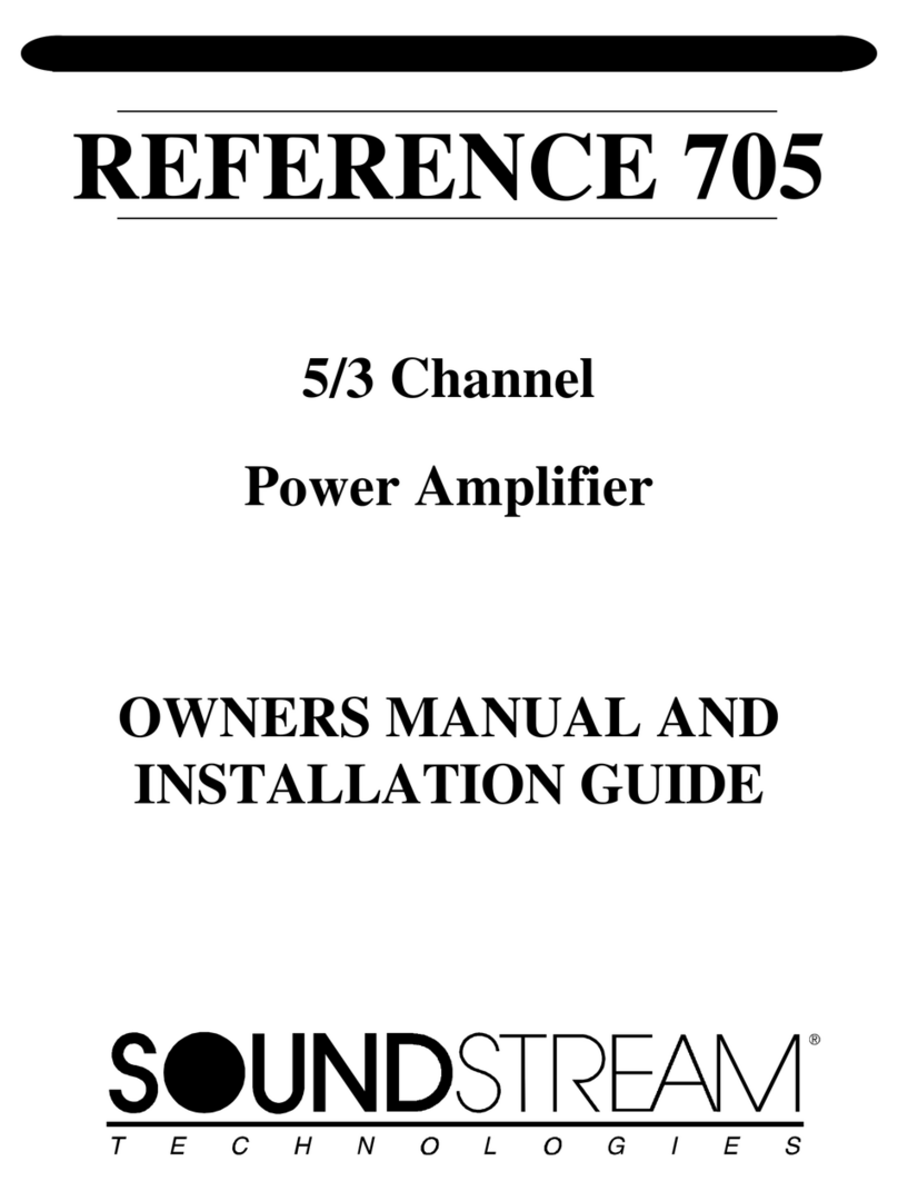 Soundstream Reference Series 705 Manuale utente