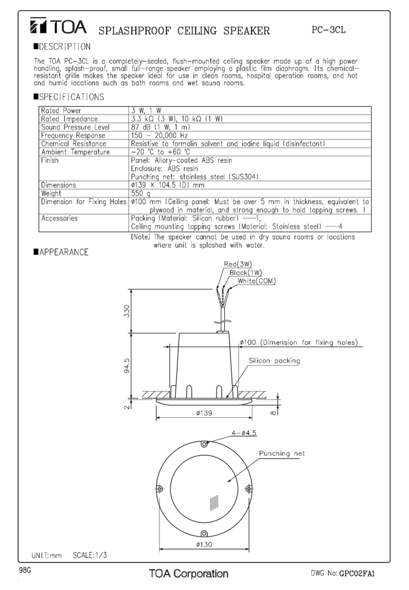 Toa PC-3CL Manuale utente