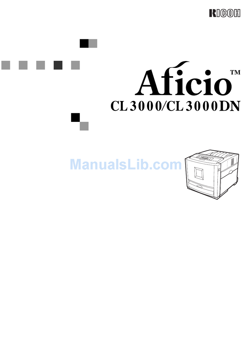 Ricoh Aficio CL3000 Manuale utente
