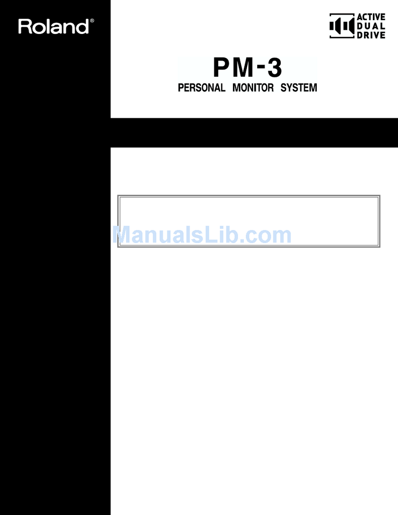 Roland PM-3 Manuale utente Roland PM-3 Manuale utente