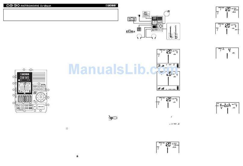 BOSSCO DR. Beat DB-90 Manuale utente BOSSCO DR. Beat DB-90 Manuale utente