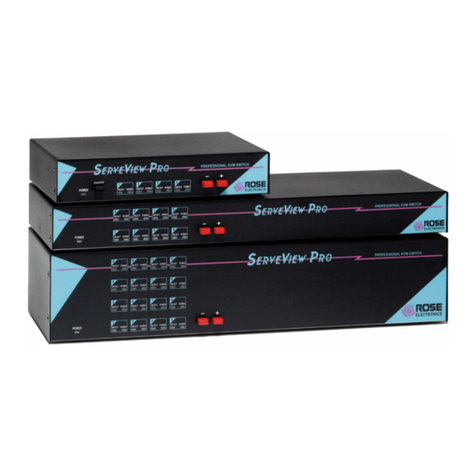 Rose electronics ServeView Pro SEB-8UB Manuale utente
