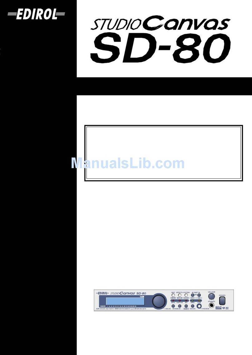 Roland Studio Canvas SD-80 Manuale utente
