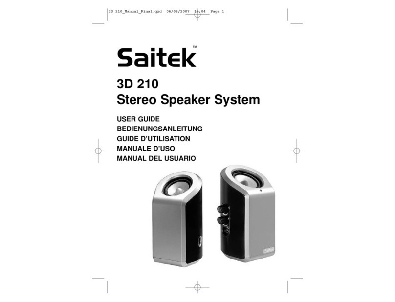 Saitek 3D 210 Manuale utente