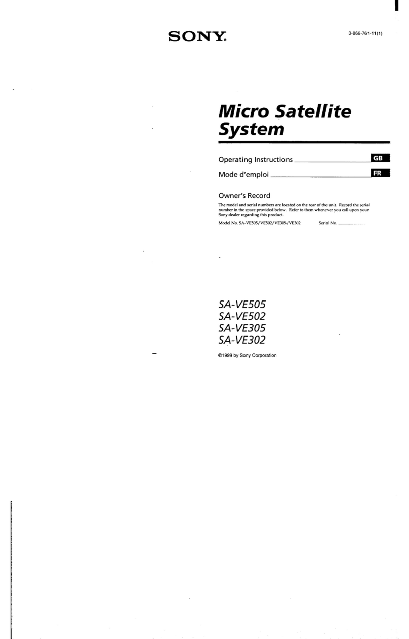 Sony SAV-E305 Manuale utente