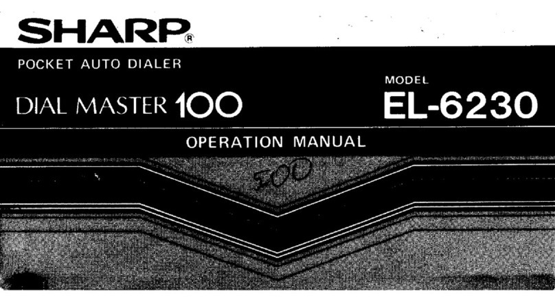 Sharp EL-6230 Manuale utente