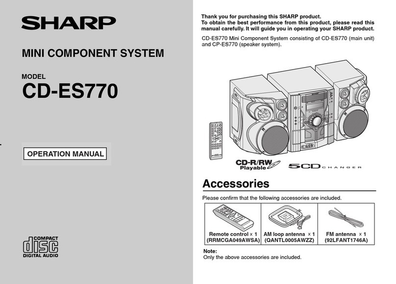 Sharp CD-ES770 Manuale utente