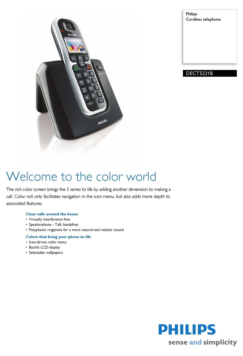 Philips DECT5221B Manuale utente