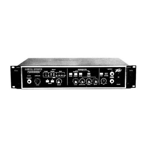 Peavey Digital Effects Processor Manuale utente