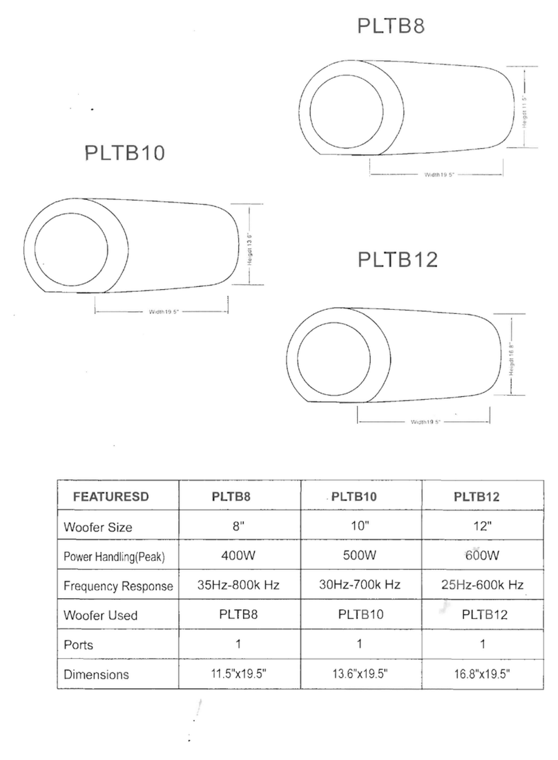 Pyle PLTB8 Manuale utente