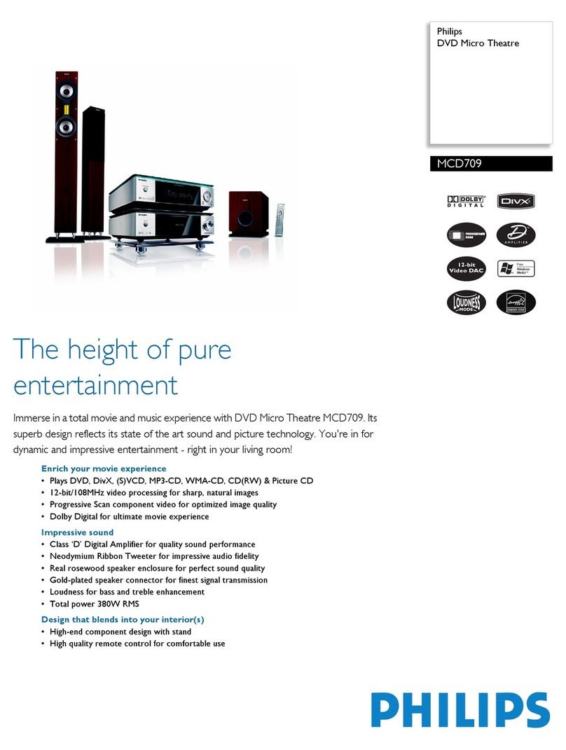 Philips MCD 709 Manuale utente