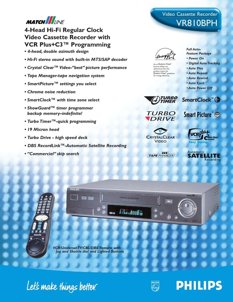 Philips VR810BPH Manuale utente