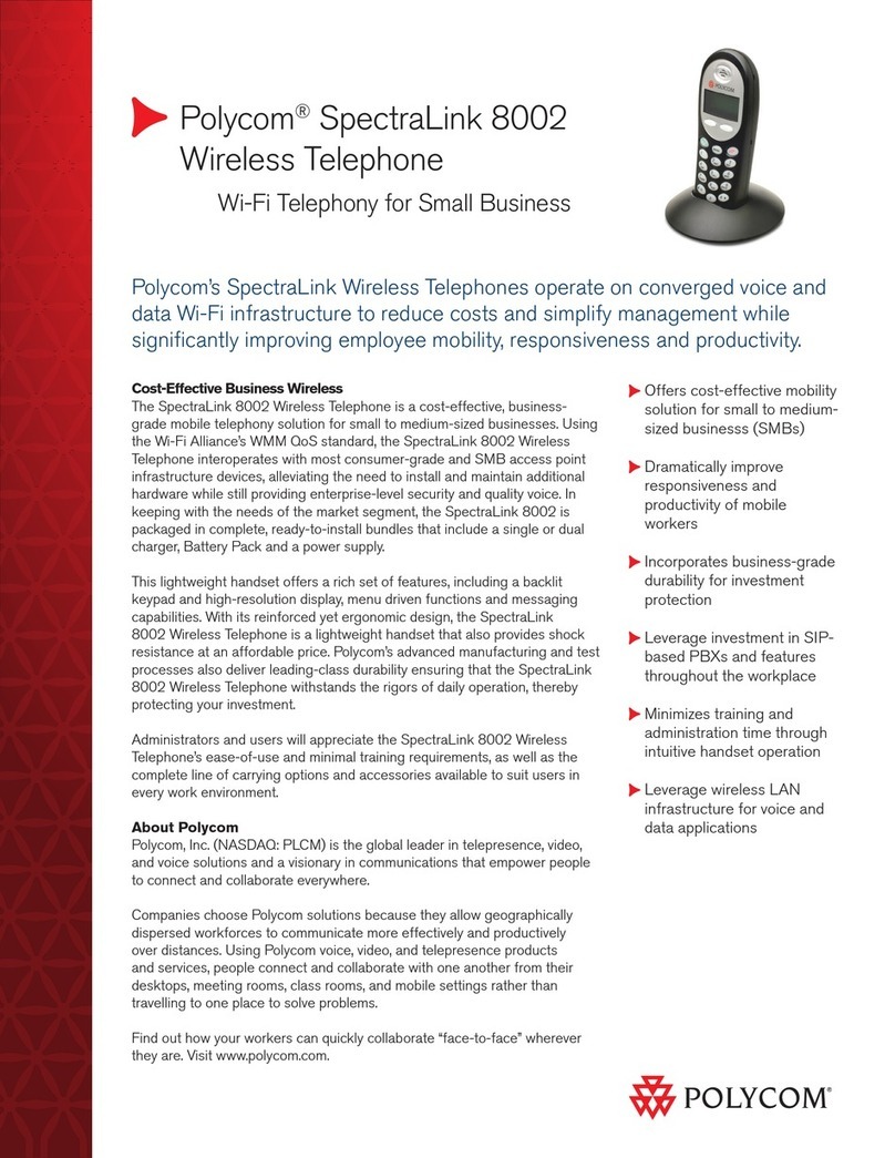 Polycom SpectraLink 8002 Series Manuale utente
