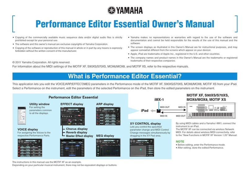 Yamaha Performance Manuale utente