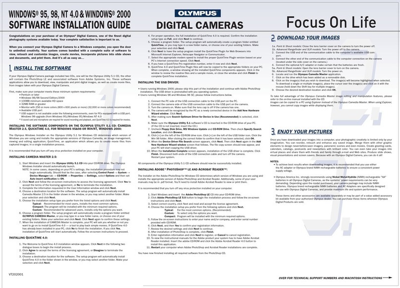 Olympus CAMEDIA E-100 RS Aggiornamento firmware