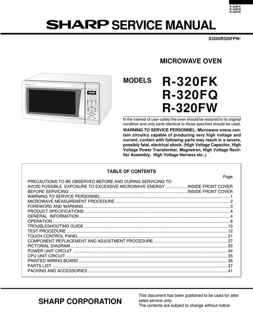 Sharp R-320FK Manuale utente Sharp R-320FK Manuale utente