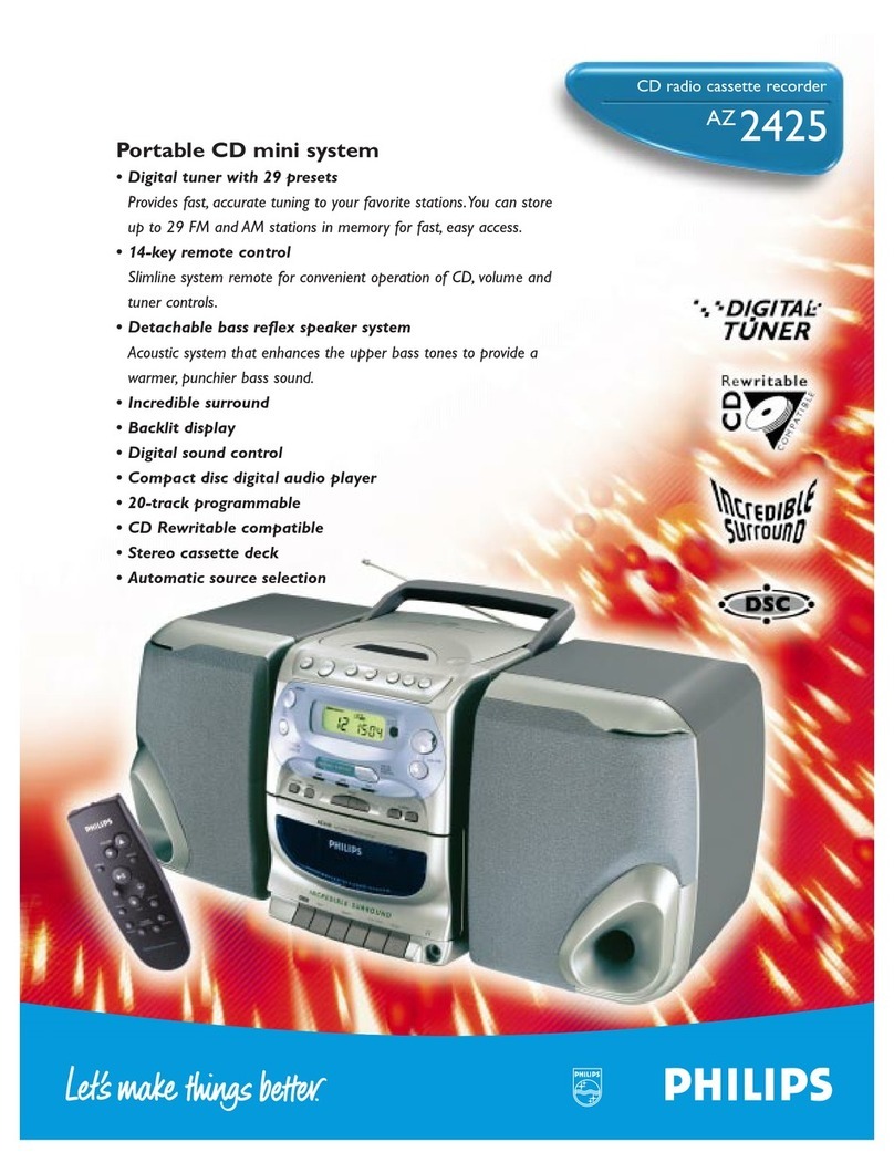 Philips AZ 2425 Manuale utente
