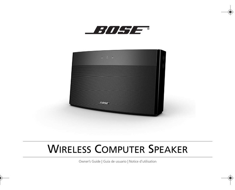 Bose Wireless Computer Speaker Manuale utente