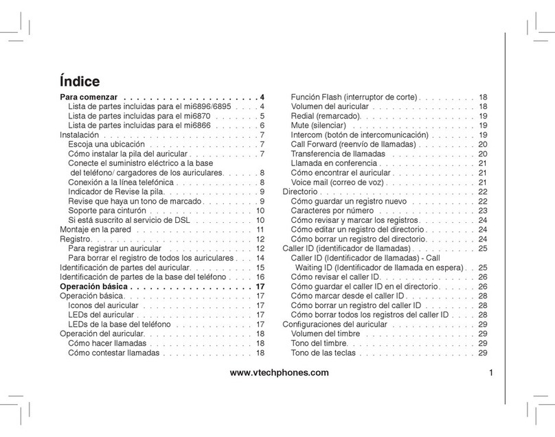 V-tech mi6870 Manuale utente