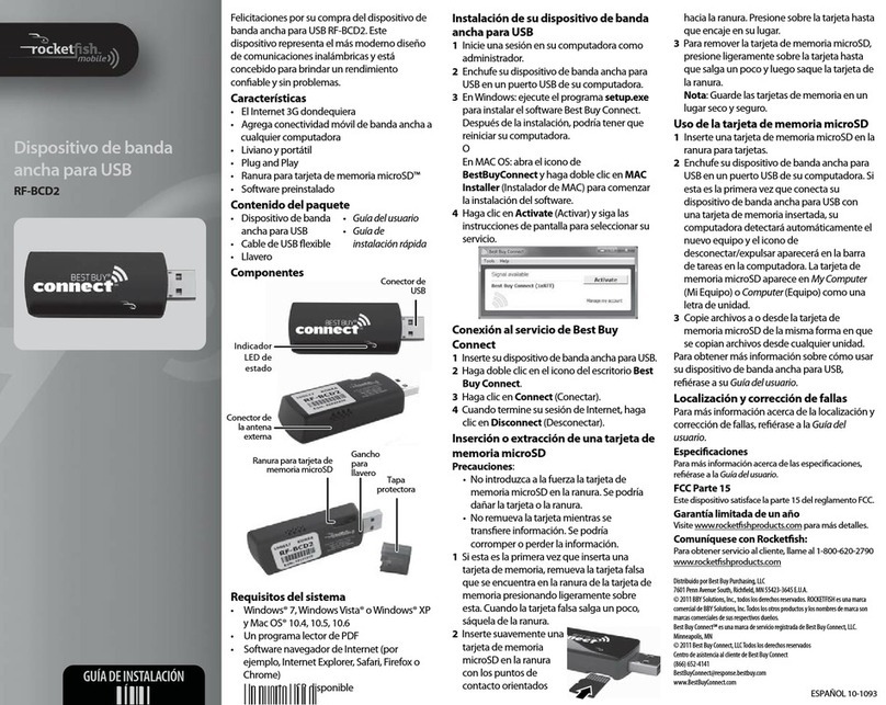 Rocket Fish RF-BCD2 Manuale utente